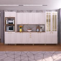 Imagem de Cozinha Modulada Completa 6 Peças 18 Portas 2 Gavetas Paris - Indekes