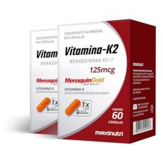 Imagem de Kit 2 Vitamina K2 Menaquingold Maxinutri 60 Cápsulas