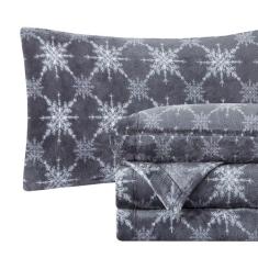 Imagem de Elegant Comfort Conjunto de lençóis luxuosamente macios de flanela de veludo para férias de 4 peças - qualidade premium - aconchegante e quente, veludo felpudo de flanela de flanela de Natal - Cal