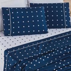 Imagem de Jogo de Lençol Cama King Petit Poa 200 Fios - 4 Peças