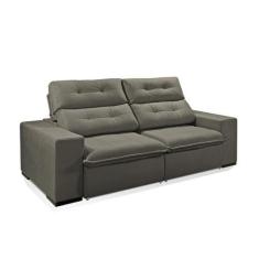 Imagem de Sofá 3 Lugares Retrátil E Reclinável Turmalina Veludo 182cm Redenobre