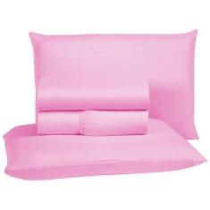 Imagem de Jogo De Lençol Super King 400 Fios 4 Peças Toque Macio Aveludo 100% Mi