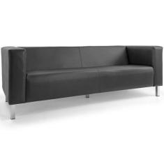 Imagem de Sofá 03 Lugares Para Sala Decorativa Kubo 210 Cm Corano Cinza - Nexta