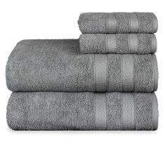 Imagem de Jogo de Toalhas Fio Penteado Extra Macia 4 Peças - Comfort (Petróleo)