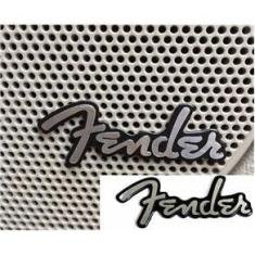 Imagem de Kit 4 Logo Emblema Fender Metal Carro Falante Amplificador