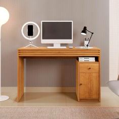 Imagem de Mesa para Computador Home Office Estudos 1 porta e 1 gaveta 120cm Madrid Mavaular - Naturalle