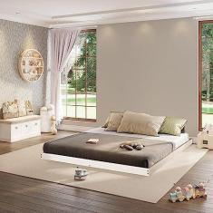 Imagem de Cama Montessoriana Queen Para Cama Cabana Family Casatema Branco