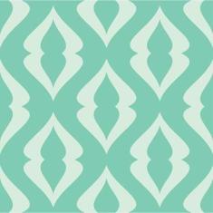 Imagem de Papel De Parede Adesivo Retrô Verde 0224 Rolo 0,58X3M