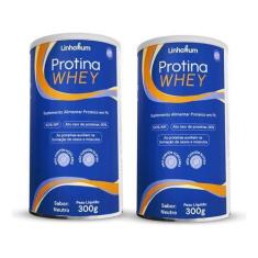 Imagem de 2Un Protina Whey Suplem 100% Proteina Isolada Leite Linhahum