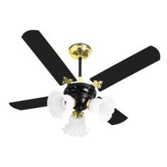 Imagem de Ventilador De Teto New Zeta Venti-Delta Latonado 4 Pás Mdf
