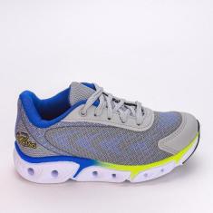 Imagem de Tênis Infantil Esportivo Kidy Impulso Cinza E Amarelo