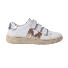 Imagem de Tênis Moda Feminina Dayane Magalhães Branco E Dourado-Feminino