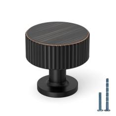 Imagem de KNOKLOCK Pacote com 10 puxadores de armário de cozinha maçanetas de cômoda bronze polido a óleo maçanetas de gaveta puxadores de armário de cozinha para gavetas de cômoda