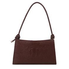 Imagem de Pequenas bolsas de ombro Tote para mulheres Bolsa de mão clássica retrô Bolsa de embreagem fofa e bolsa de mão (Brown)