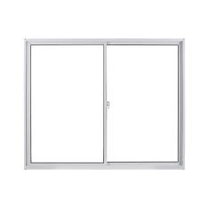 Imagem de Janela de Alumínio de Correr 120x150cm 2 Folhas com Vidro Mini Boreal Linha Soft MGM Branco Branco