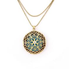 Imagem de Colar e Pingente Difusor Pessoal Aromaterapia Óleo Essencial