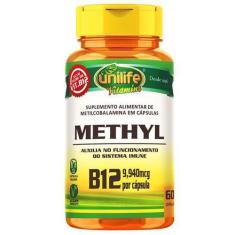 Imagem de Vitamina B12  Metilcobalamina Unilife 60 Cápsulas