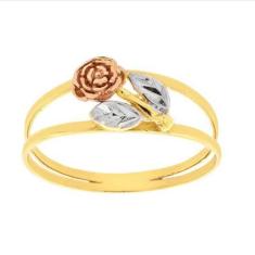 Imagem de Anel de ouro 18k Rosa - Elegancy Joias