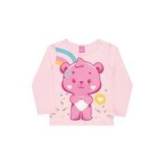 Camiseta Raglan Infantil Luluca Panda Menina