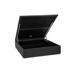 Imagem de Base Box Baú Viúva Santo Box Sintético Cinza 47x128x188