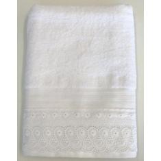 Imagem de Toalha De Banho Gigante + Rosto Cristal Com Renda Buettner