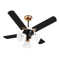 Imagem de Ventilador De Teto New Zeta Venti-Delta Cobre 4 Pás Mdf