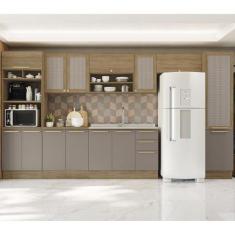 Imagem de Armário De Cozinha Modulada Completa 08 Peças 4,00M 167 Botanic Kappes