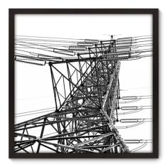 Imagem de Quadro Decorativo - Torre - 70cm x 70cm - 014qnudp