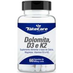 Imagem de Dolomita Magnésio Vitamina D3/K2 60 Cápsulas Take Care
