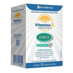 Imagem de Vitamina D3 2.000Ui Eurofarma 30 Cápsulas