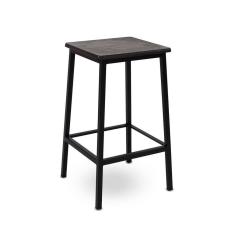 Imagem de Banqueta em Aço para Sala de Jantar San Paulo Preto