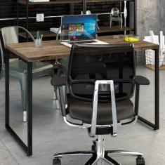 Imagem de Mesa Escrivaninha Kuadra Carvalho Dark - Compace