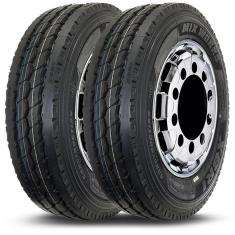 Imagem de Kit 2 Pneu Aro 22.5 295/80R22.5 Xbri 152/149K 18PR Mix Works
