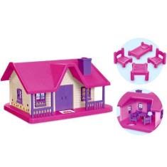 Imagem de Bella Casinha Para Boneca C/ Móveis - Usual Brinquedos