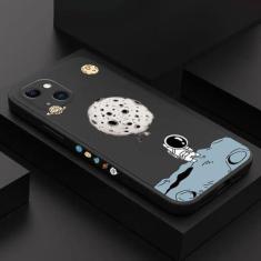 Imagem de Capa de telefone de astronauta do espaço bonito dos desenhos animados para iPhone 15 Capas para iPhone 14 13 12 11 Pro Max XR XS X 7 8 15 Plus Capa de silicone fosca, 2, para 7 8 SE 2020