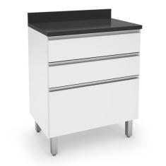 Imagem de Balcão de Cozinha com Tampo Top Class 3 GV Branco