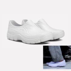 Imagem de Sapato Tenis Eva Vulcabras Lite Safe Branco Cozinha Hotel TAM 38