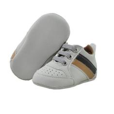 Imagem de Tênis Masculino Infantil Sintético Cinza Claro/Bege Tam e Café com Cac