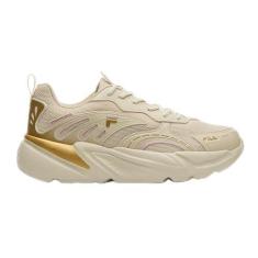 Imagem de Tenis Fila Street Fit 2 Feminino,Bege/Dourado/Rosa,34