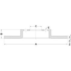 Imagem de Disco De Freio Dianteiro Solido - Citroen Xsara 1997 A 2000 - Bd4298