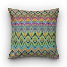 Imagem de Capa de almofada VivaIN geométrico suede chevron colorido