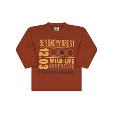Imagem de Camiseta Molekada Infantil Longa Beyond The Forest Marrom