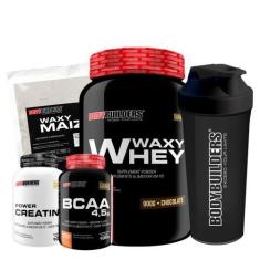 Imagem de Kit - Waxy Whey 900G + Waxy Maize 800G + Power Creatina 100G + Bcaa 10