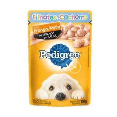 Imagem de Sache Pedigree Filhotes Frango ao Molho 100g Cães Kit 20 Und.