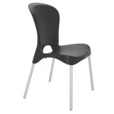 Imagem de Cadeira Plastica Jolie  Com Pernas De Aluminio Anodizadas