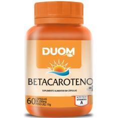 Imagem de Betacaroteno fonte de vitamina A 1 ao dia 60 cápsulas duom
