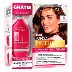 Loreal Kit Dia Richesse c/ 3 Tonalizantes 50g 5.0 Castanho Claro