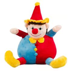 Imagem de Boneco Palhaço De Pelúcia Colorido Sentado 33 Cm