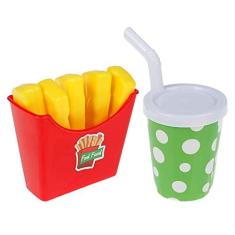 Imagem de Kit Lanchinho Batata Frita Refrigerante Brinquedo Fast Food Infantil