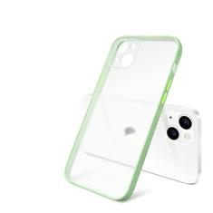 Imagem de Capa transparente de silicone macio fosco quadrado para iphone 13 12 mini 11 pro max x xs xr 7 8 plus se2020 blindagem fina à prova de choque, verde matcha, para iphone 12